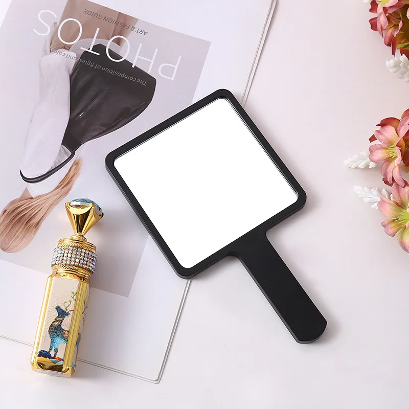 Custom Logo Compact Mirror Travel Small Plastic Handheld Espejo Private Label Cosmetic Vanity Hand Makeup Mirro
