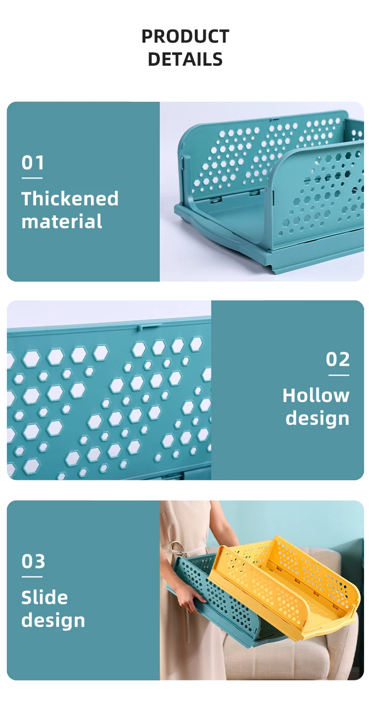 Multi-functional Household Toy Kitchen Organizers Colorful Wardrobe Stacking Layers Space Shelving Holders Storage Basket Racks