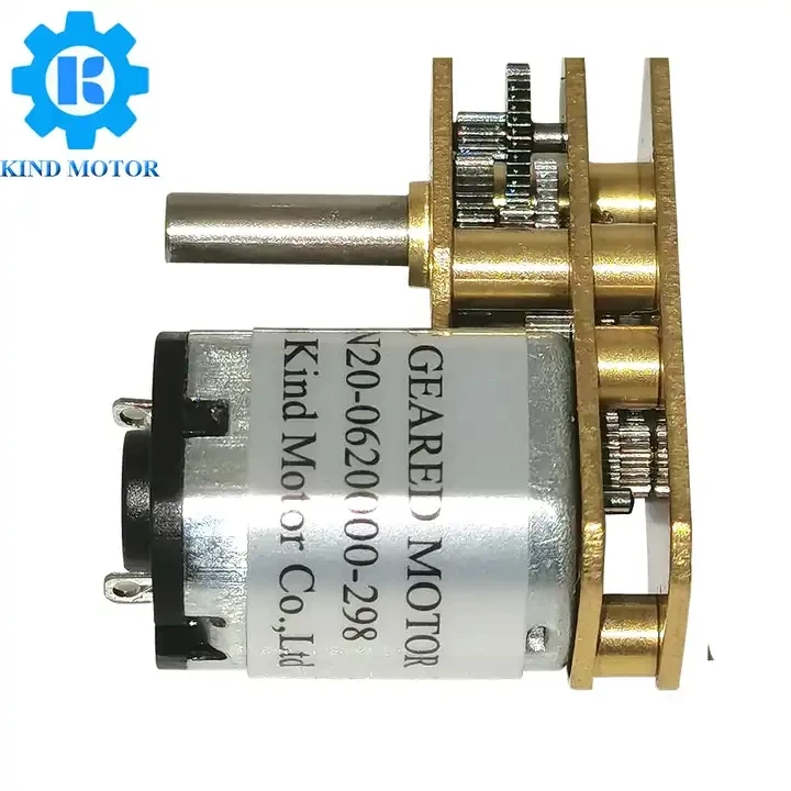 High Torque Low rpm GM24-N20VA N20 U-type Parallel Shaft Metal  6v 12v DC Gear Motor with 24mm Metal Gearbox