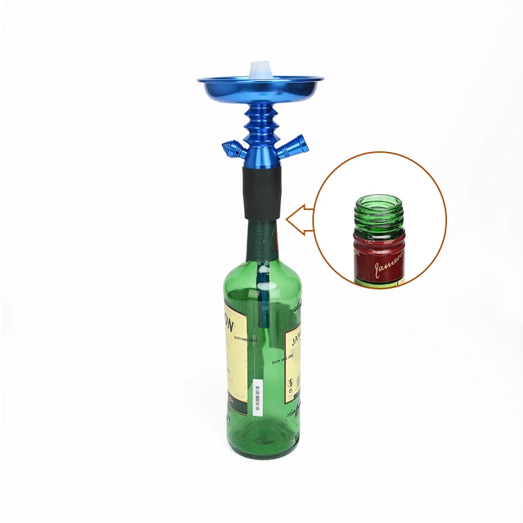 aluminium nargile accessories push type top hookah stem head shisha pole parts suit sets adapter rod