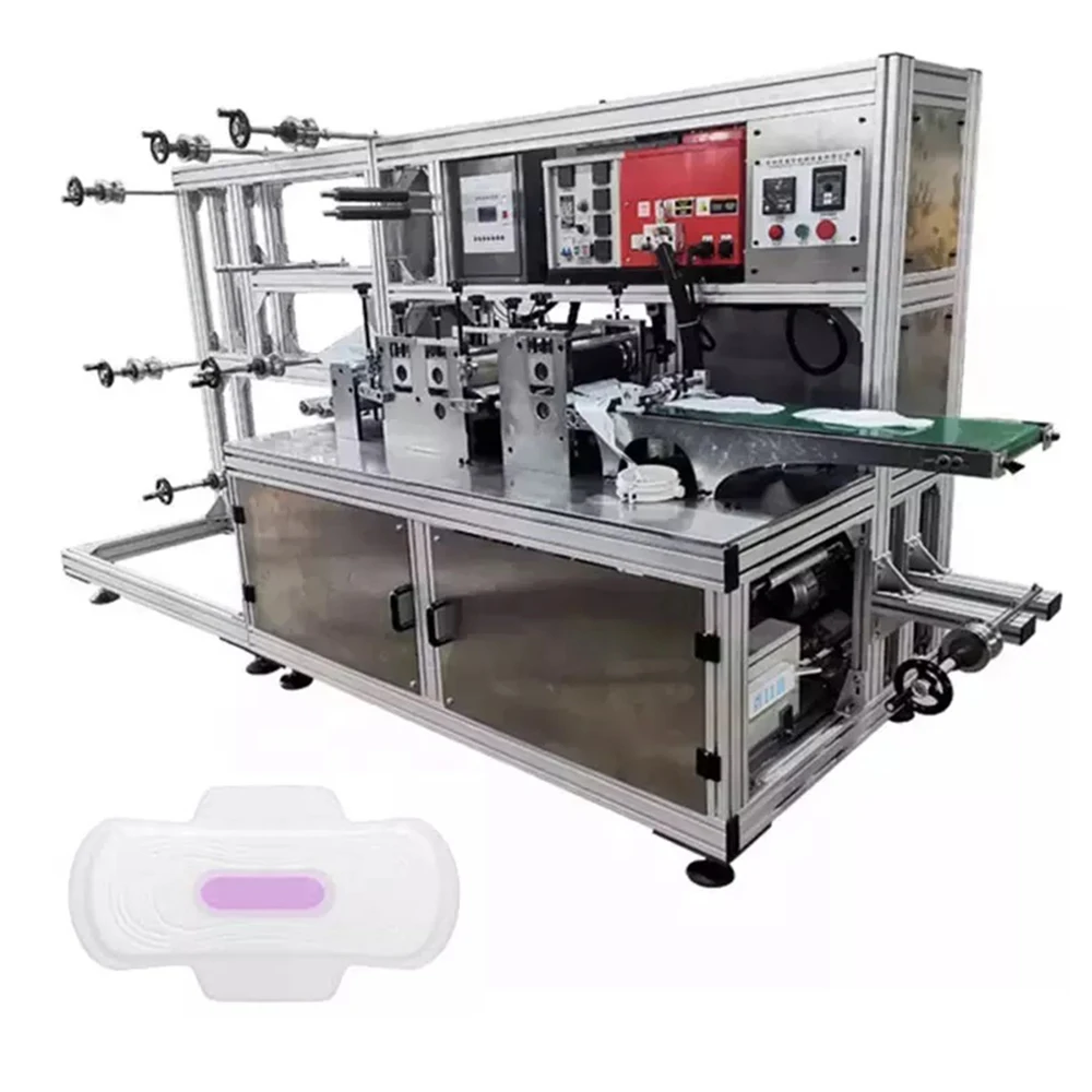 China Automatic Professional Ultrasonic Sanitary Pads Making Machine Feminine Sanitary Napkin Machine