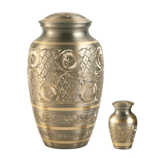 Классическая бронзовая урна для кремации с нитями взрослых