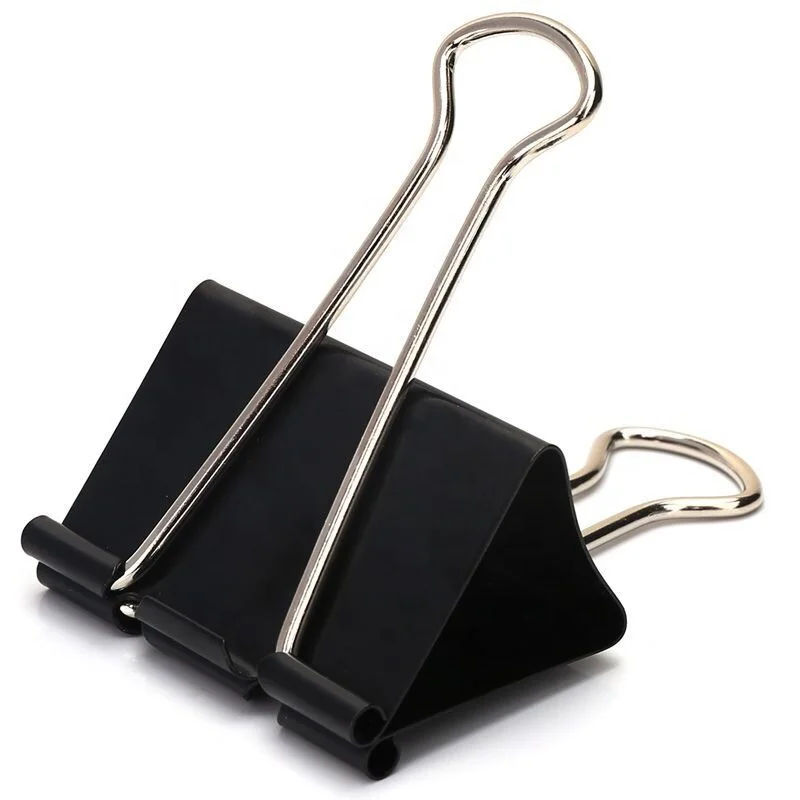 High Quality Extra Large Binder Clips 2 Inch for Office (24Pcs) Popular Black Color