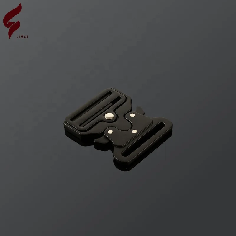 Lihui Factory Outlet Snap Fastener Clasp Metal Buckle Side Release Automatic Surcingle Buckle For Shoulder Strap Backpack