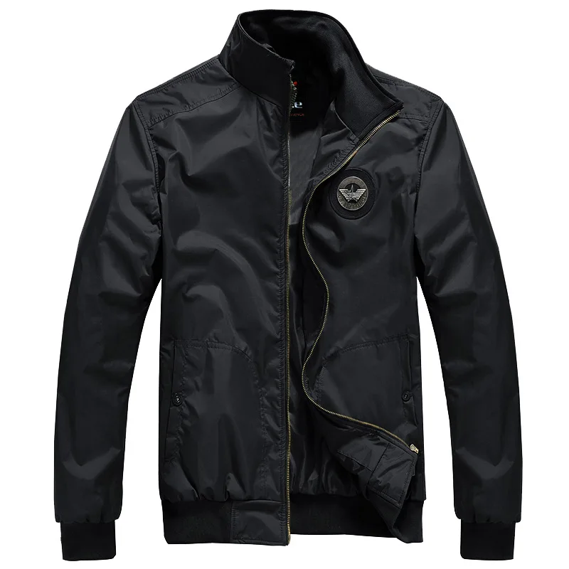 Wholesale Men Fashion Jacket Stand Collar Casual Jacket Coat Army Green Jacket Wear Mens Long Sleeve Coat For Autumn