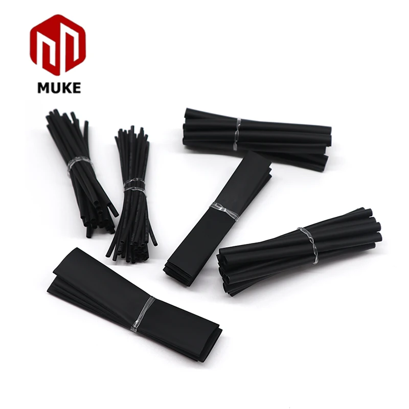 100pcs/set Custom Printing Pvc Heat Shrink Tube Heat Shrinkable  PE Insulating Tube