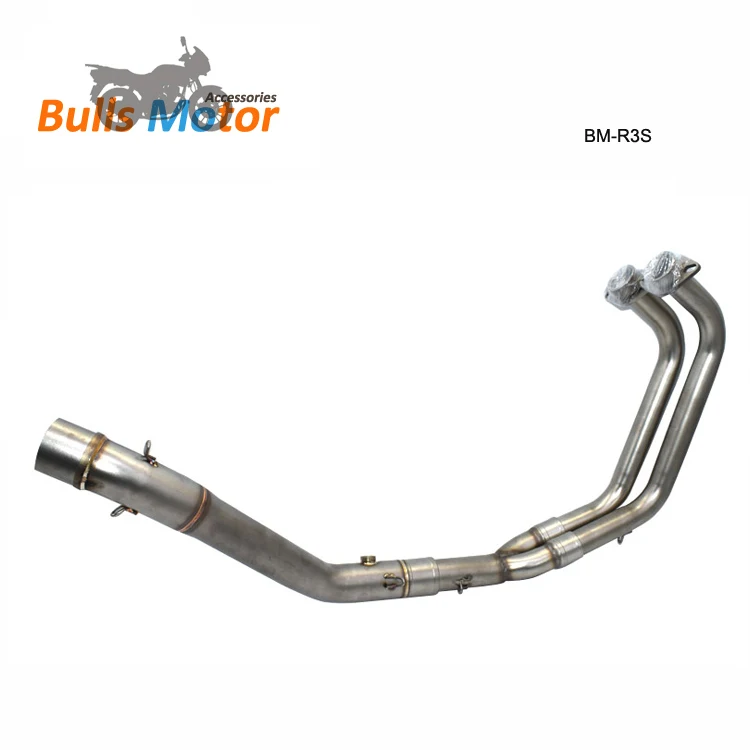 Accessories For Yamaha YZF-R3 R25 MT03 Exhaust Pipe Link Ak Muffler Silencer R3 Moto Escapes Full System 2016-2019 R3 Elbow