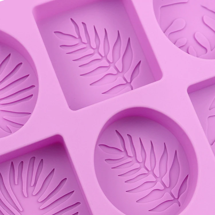 Silicone Mold Manufacturer Customised Leaf Shape Silicone Rubber Soap Mold