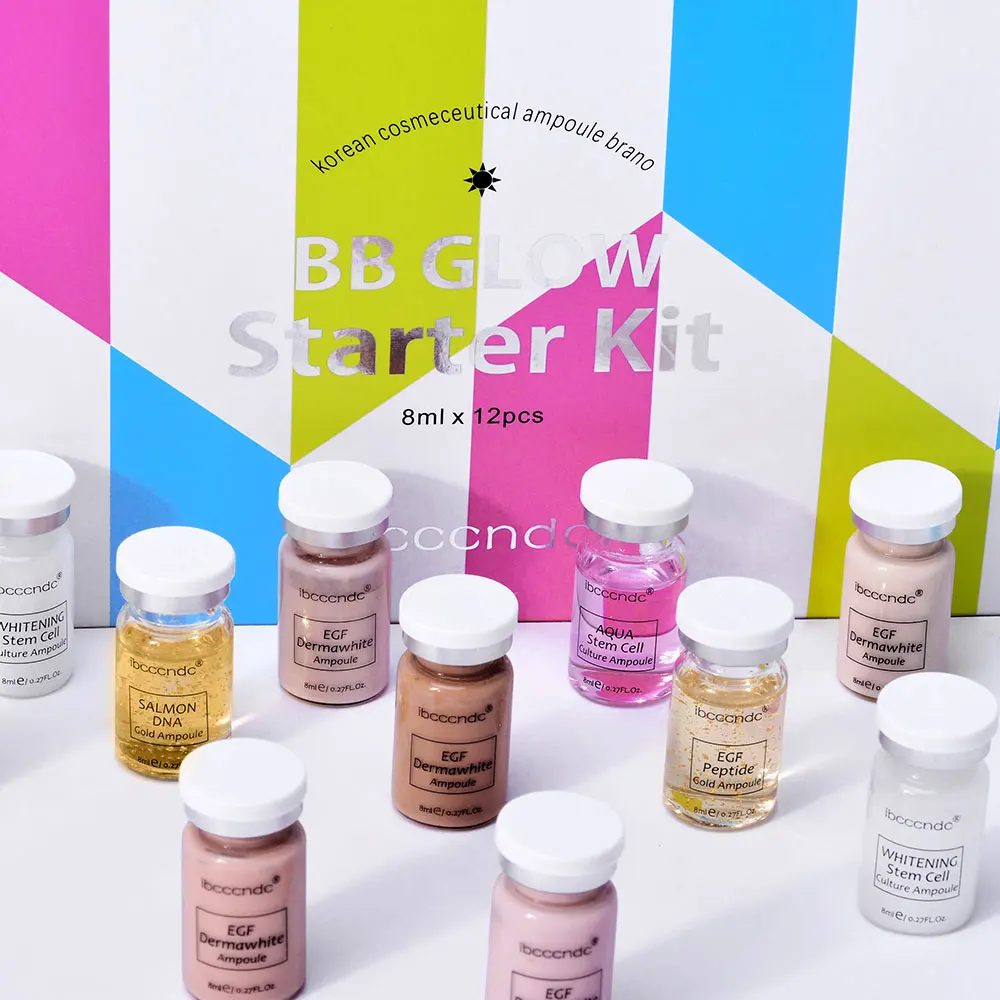 Оптовая продажа, Собственная Марка, уход за кожей, bb крем, стартовый набор, Корея, светящийся, отбеливающий, Осветляющий, красота, OEM