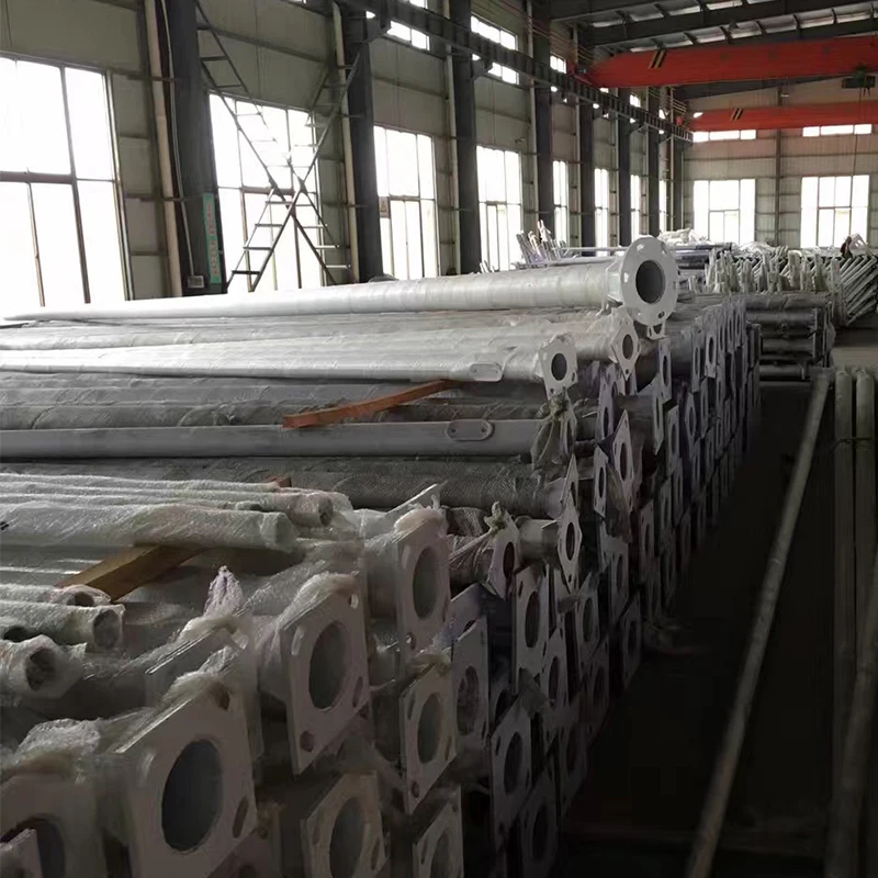 Modern styles high quality hot-dip galvanized and powder coated lamp post outdoor Steel conical or octagonal street light poles