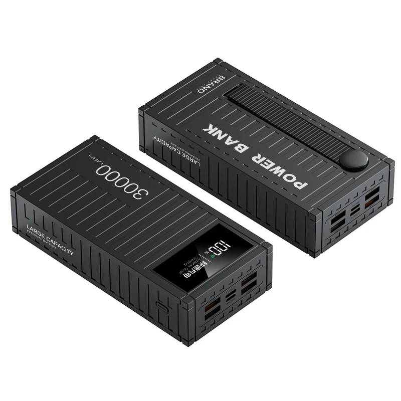 2023 new Large Capacity Power Bank 30000mah USB-C Output LED Digital Display PD QC Fast Charging For iPhone Samsung Powerbank