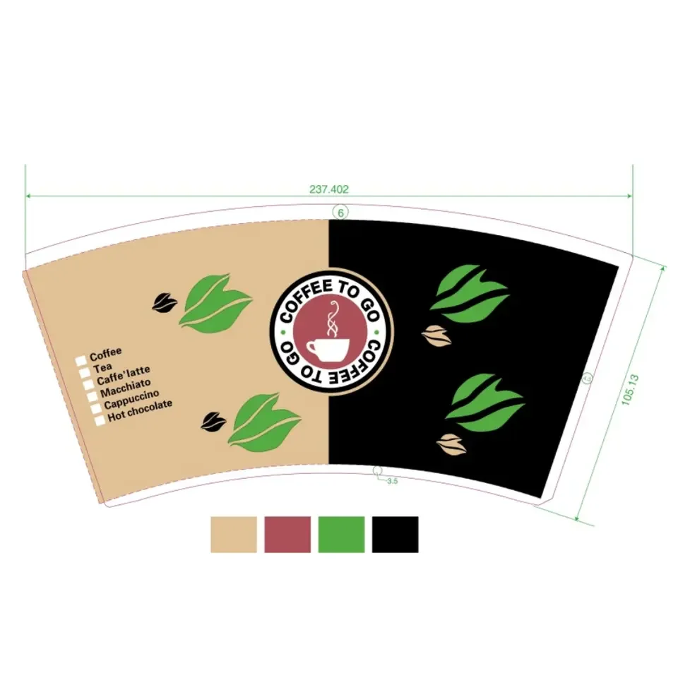 Paper Cup Supplier Wholesale Cheap Price paper cup raw materials Coated Printed Paper Cup Fan