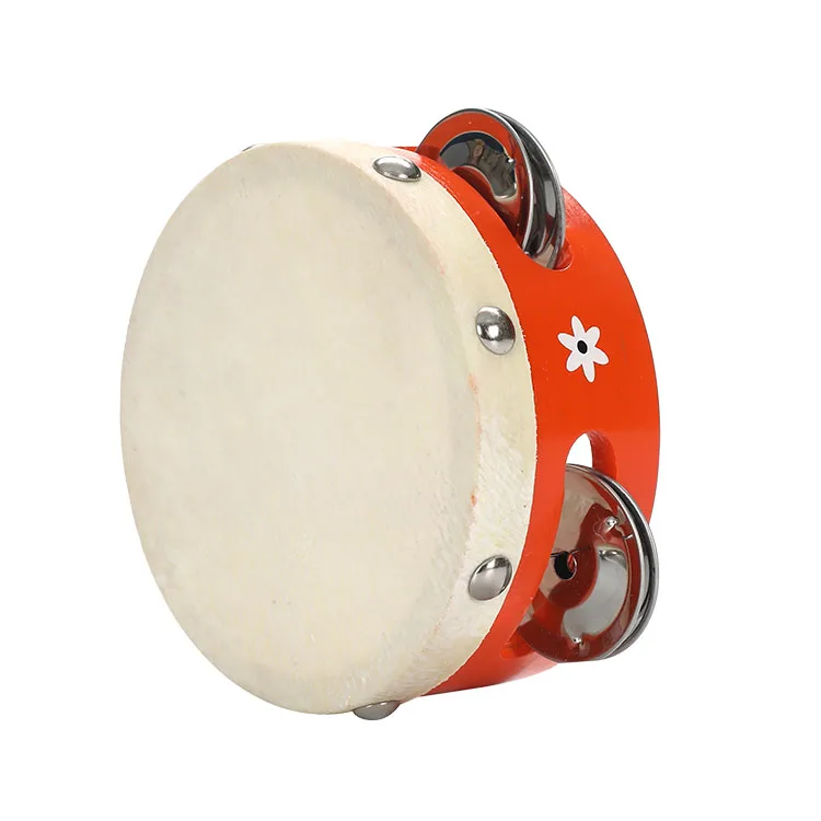 Wood Plastic Toy Tambourine Customized New Style Tambourine toy Drum