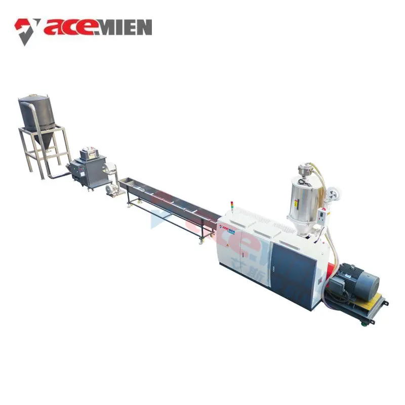 PE Plastic granulator Plastic Recycling Machine Pellets Single Screw Extruder
