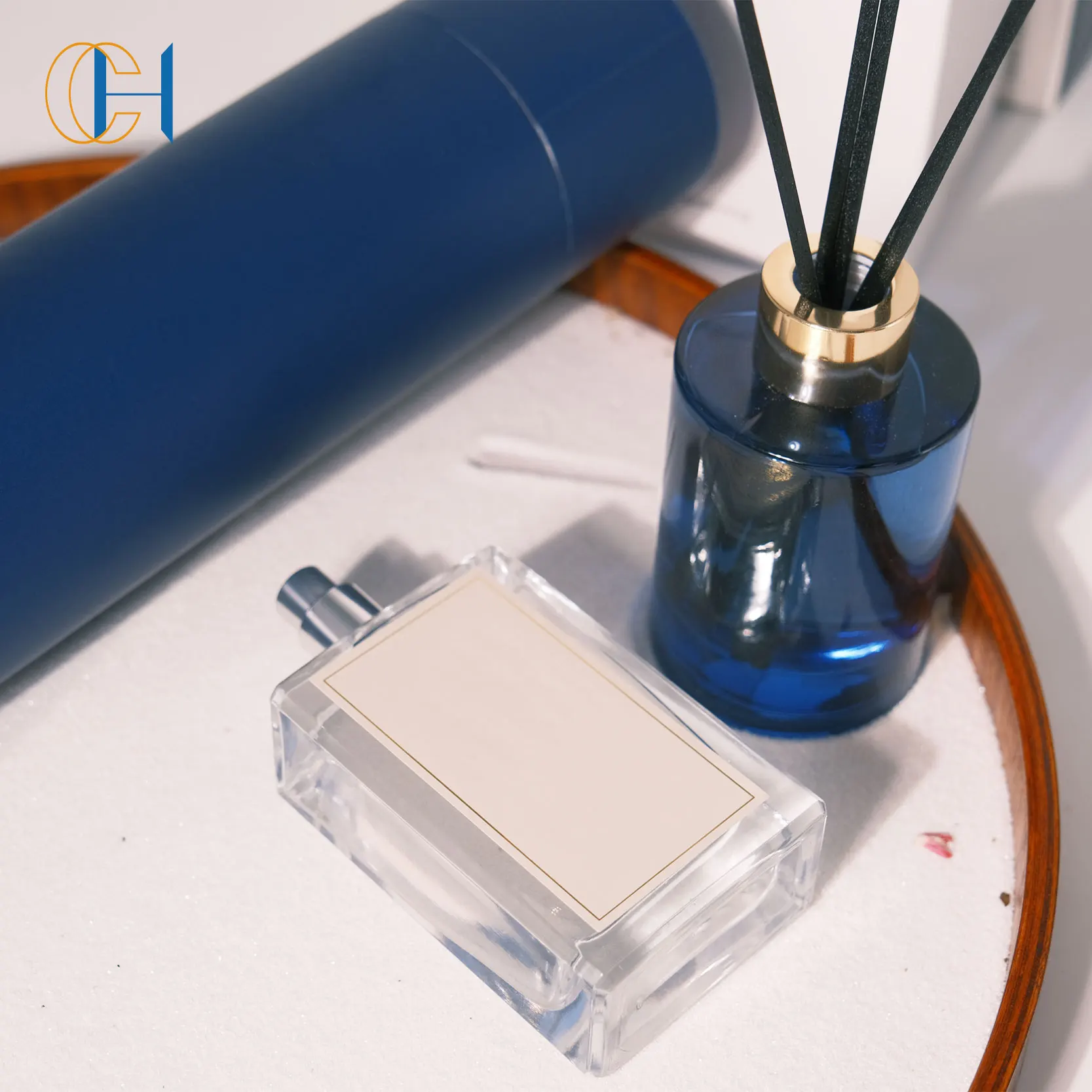 C&H Classic Good Quality 100ml 150ml Luxury Home Fragrance Set Hotel Scent Natural Oil Glass Reed Diffuser With Custom Package