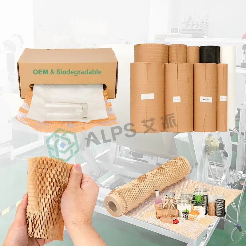 
Alps Cushion Paper Kraft Honeycomb Paper Cushioning Packaging wraphoneycomb Eco Friendly Paper Wrap 