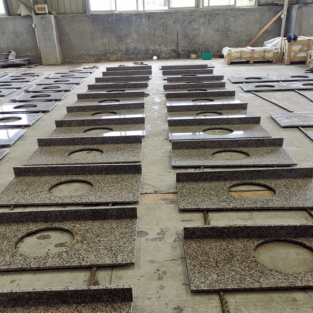 AST OEM/ODM Popular High Quality Natural Polished Caledonia Brown Granite Slab Tiles  for Flooring and Walling