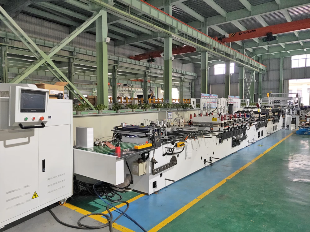 
Multi functional plastic three side sealing laminated film doypack pouch bag making machine manufacturer 