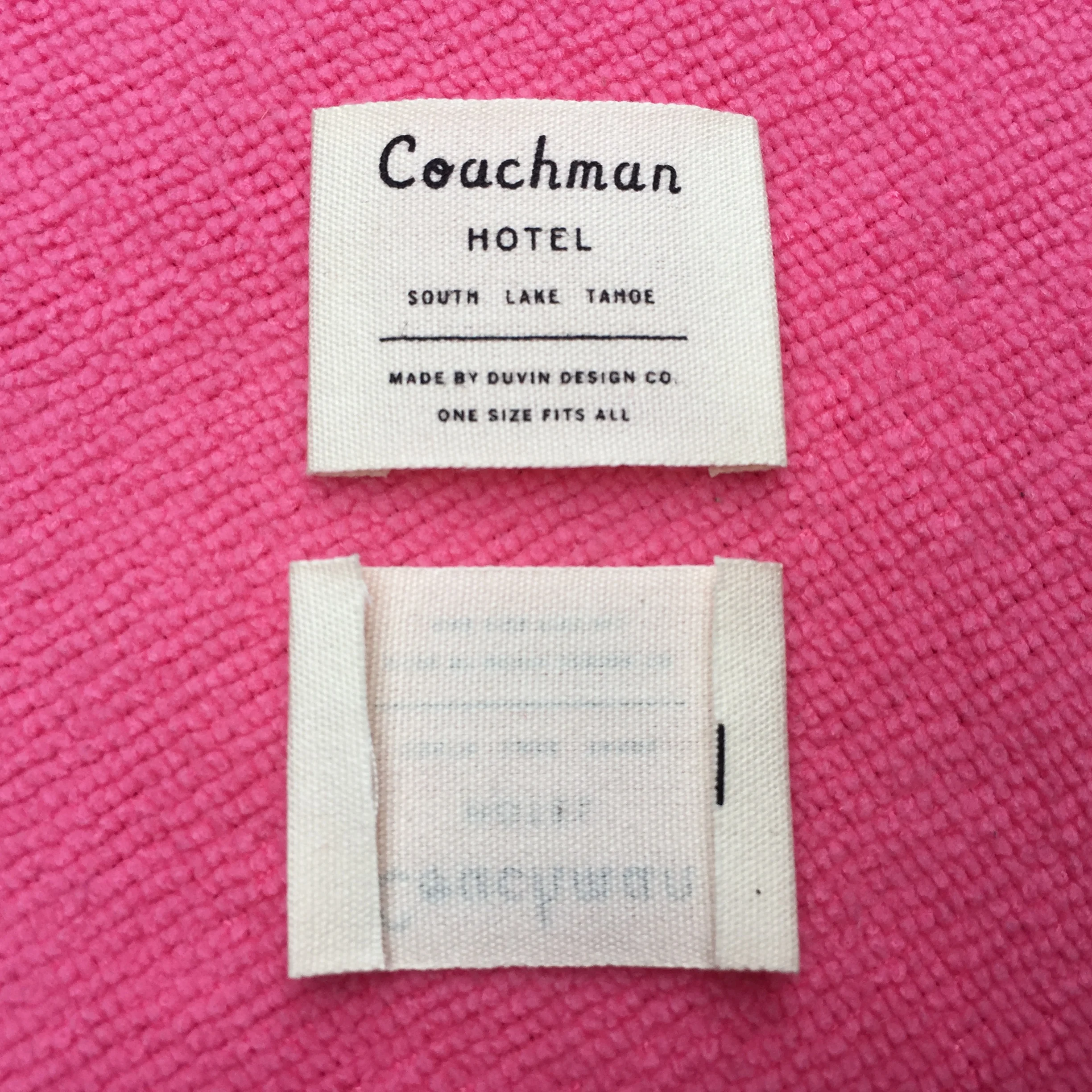 soft washing instructions cotton fabric label,double sides inside cotton label