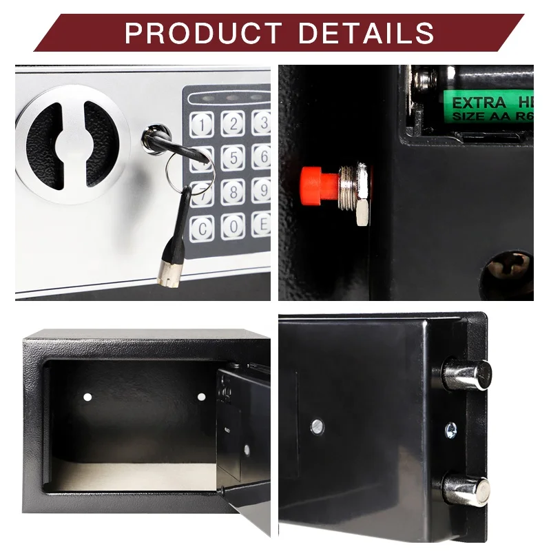 Home office furniture digital small cheap safe box locker Stronger Money Security Safe box