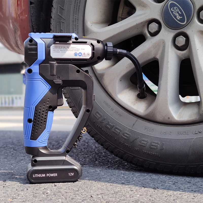 
Wireless 12V Air Compressors Lithium Battery Car Tyre Inflator 160PSI Air Pump For Car 