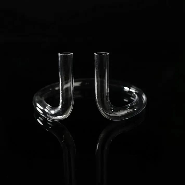 Transparent quartz glass square cylinder