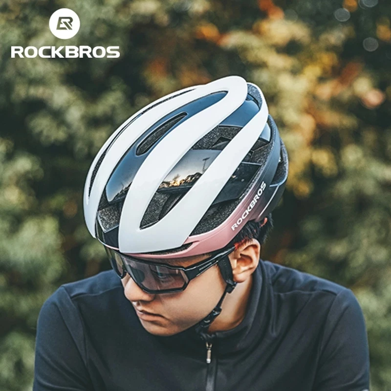 ROCKBROS Head Safety Colorful Bicycle Helmets Adult Cycle Helmet Mountain Road Bike Scooter Helmet