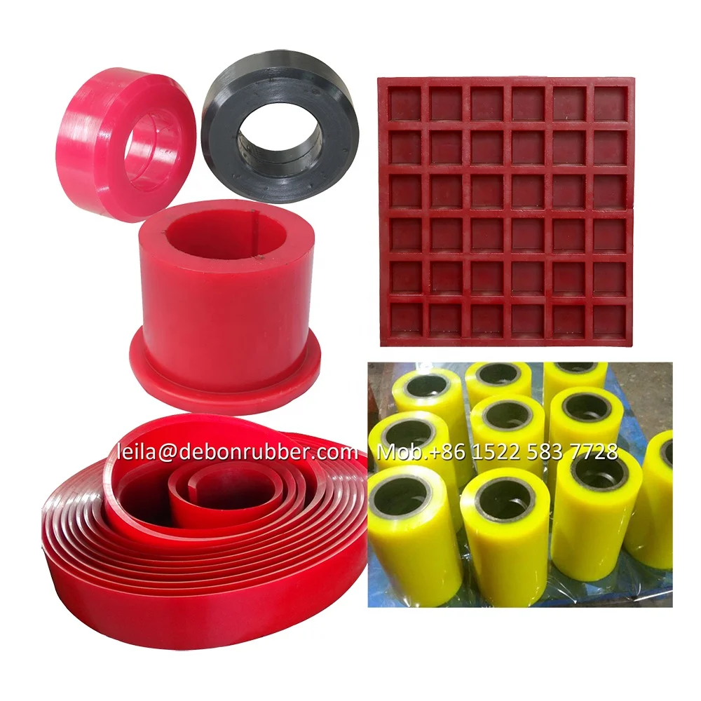 80a 90a shore hardness urethane wear plates polyurethane liners for chutes