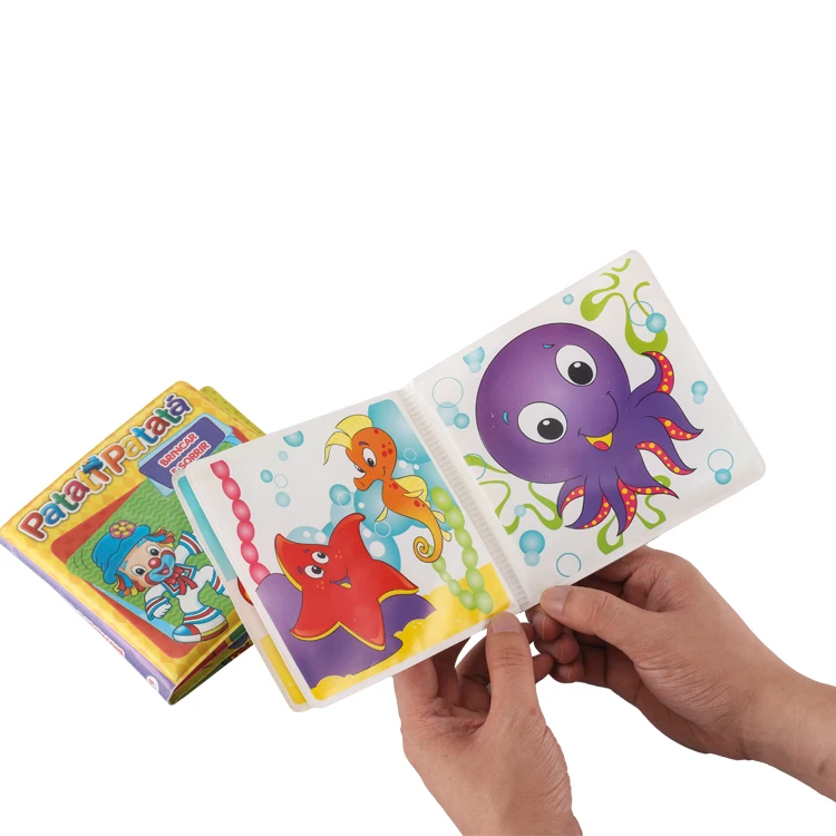 Factory Supply Educational Water Proof Floating Soft Baby Story Books Offset Printing Film Lamination Children Education 7 Days