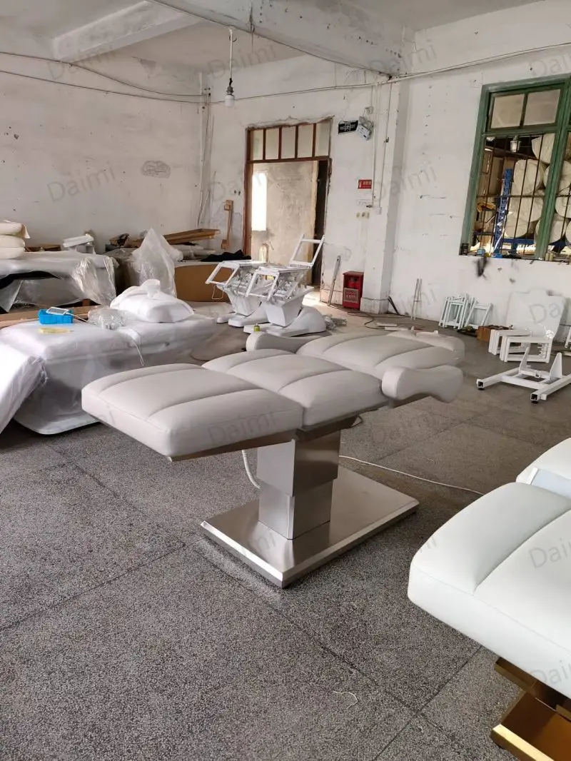 Luxury  medical clinic dental Spa facial bed Multifunctional Pedicure treatment  Electric Beauty Salon  Bed with plastic cover