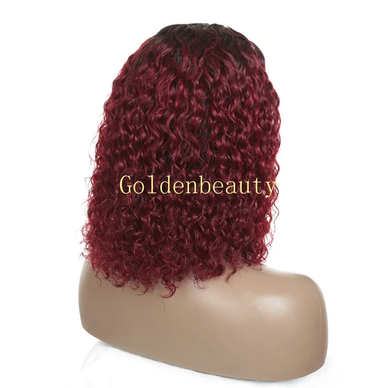 Lace Front Human Hair Wigs With Baby Hair Brazilian Remy Hair Short Curly Bob Wigs For Women Pre-Plucked Wig