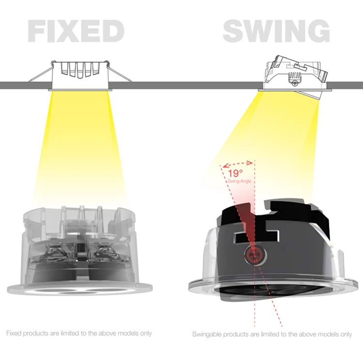 FAST Wholesale Price Indoor Ceiling Recessed 7W 10W 12W Aluminum COB Chip LED Spot Light With Driver