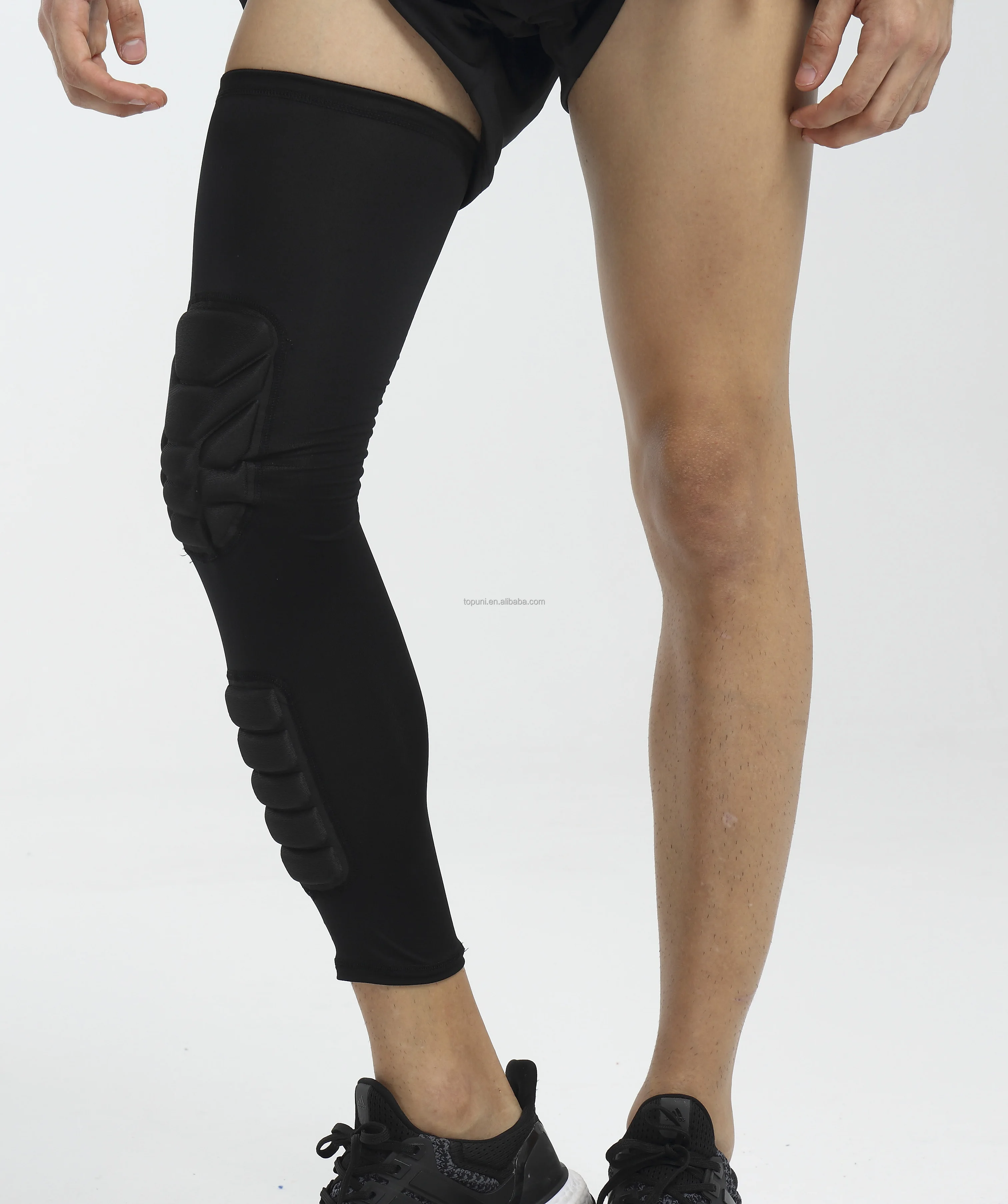 Sports Kneepads Breathable Lengthen Compression Knee Calf Sleeves Pads Brace Hiking Cycling Honeycomb Elastic Knee Support leg