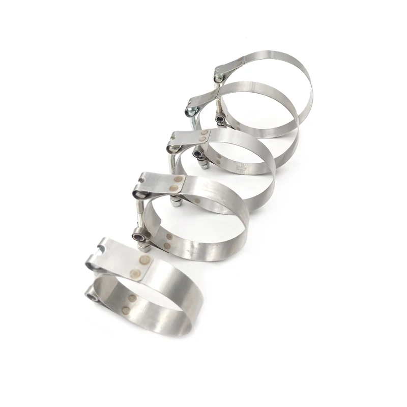 Turbo Charger Piping Kit with FMIC Intercooler T-Bolt Exhaust Clamp Coupler 304 Stainless Steel Hose Clamp Steel Material