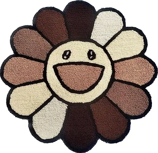 FMT Factory Handmade Tufted Home Decor Custom Flower Shape Rug