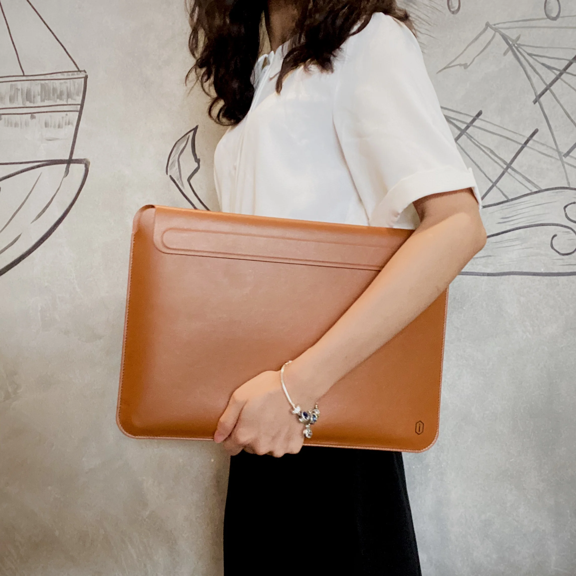 WIWU 16-Inch Waterproof PU Pure Color Laptop Sleeve Case New Arrival Protective Felt Bag for Notebook and Tablet