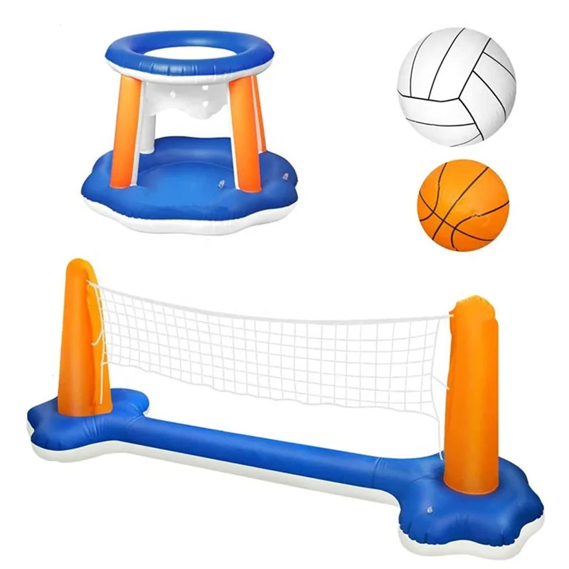 Water Beach Volleyball Rack set inflatable adult children swimming basketball rack PVC inflatable volleyball frame
