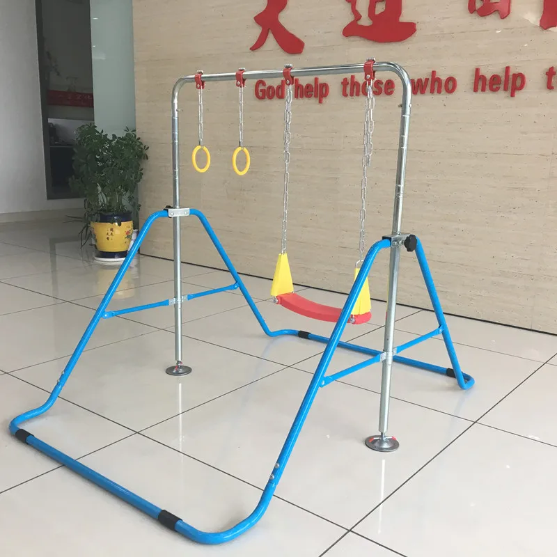 2021 hot sale japan multi-function horizontal children fitness bar for home use with basketball, swings and rings
