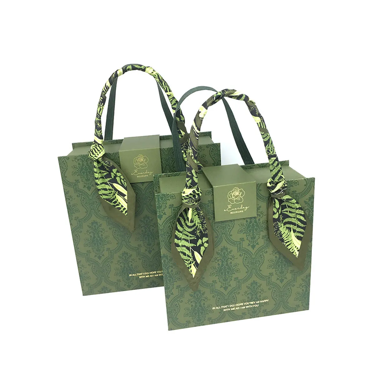 Hot luxury magnetic corporate rigid cardboard chocolate boxes wedding perfume bag shape gift box with handles