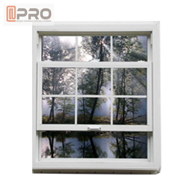 Lift up hurricane impact french windows latest design small size Best Single Double hung aluminium up down sliding window