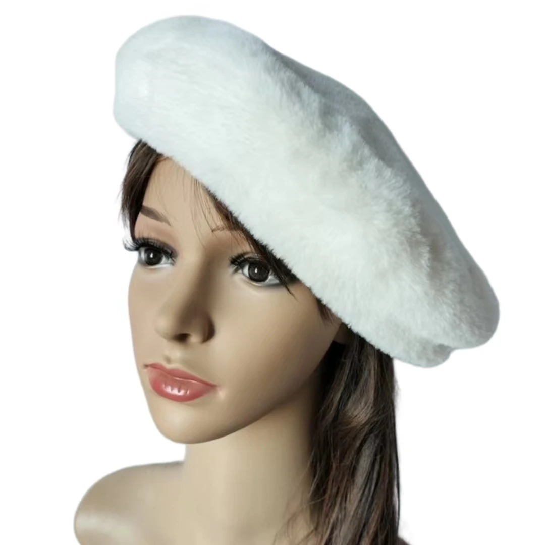 Chinese manufacturers retro olive green beret women velvet beret stewardess berets