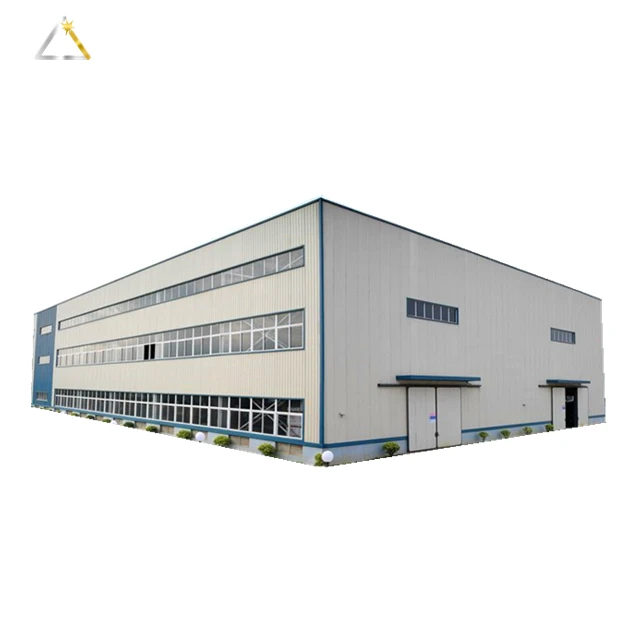 Two Story Small Warehouse Prefabricated Sport Hall Framed Prefab Metal Building Storage Sheds Steel Structure