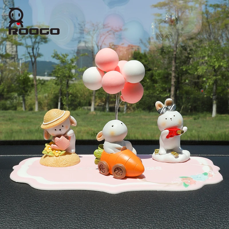 Roogo Annie Rabbit Resin Figurines Home And Desktop Decor Lovely Rabbit Design Great Present For Friends