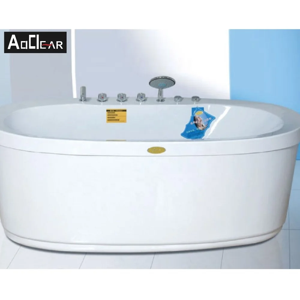 Top rated whirlpool spa ozone bath tub with standard size and hand shower