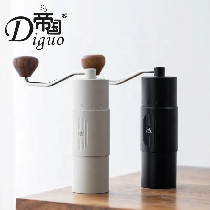  Ручная кофемолка Diguo FX Mini из нержавеющей стали черного цвета объемом 20