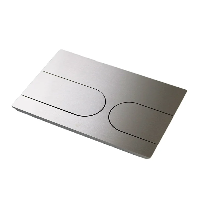 Concealed toilet water tank wall mounted double SS304 sliver Wall hung toilet dual flush button