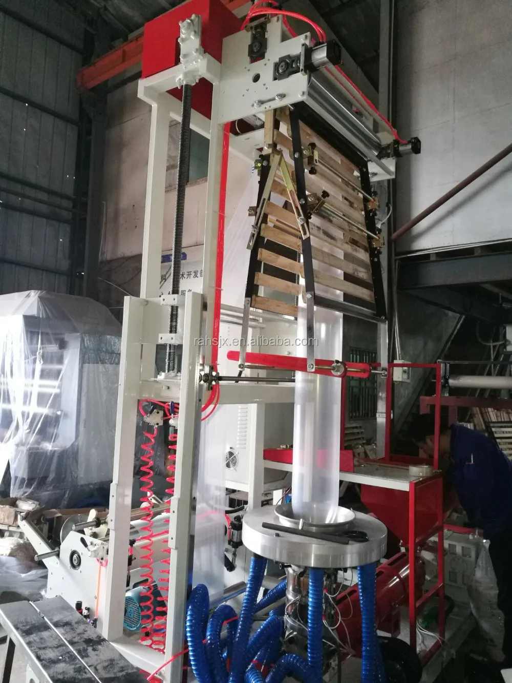 SJ50-600 Mini type quality alloy steel screw rods ruian film blowing machine