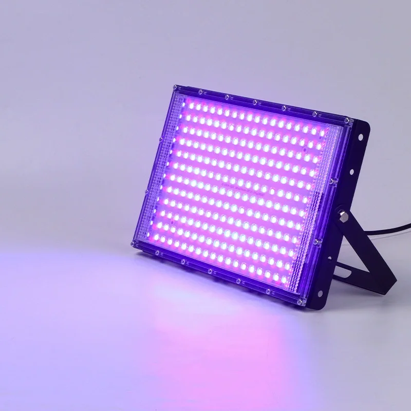 300W LED UV Lights for Glow Party 110V 220V Waterproof Blacklight Floodlight 395nm Spotlight Purple Lamp for Halloween Decor_8