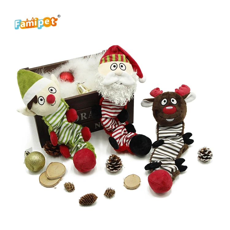 
Competitive Price Customized Elastic Design Christmas Interactive Dog Toy 