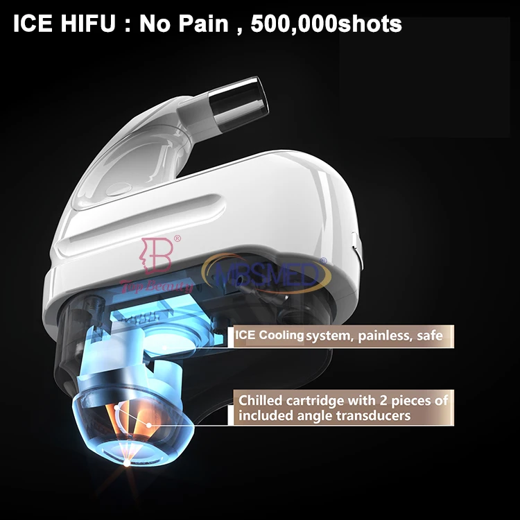 2024 Cryo Facial Lifting Hifu 12D 8D 5D Cartridge 500,000 Shots Smas Skin Thigjtening Machine Ice Hifu
